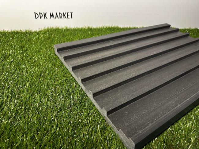 Ступень полнотелая 3D Step из дпк Серый Ступень полнотелая 3D Step из дпк Серый